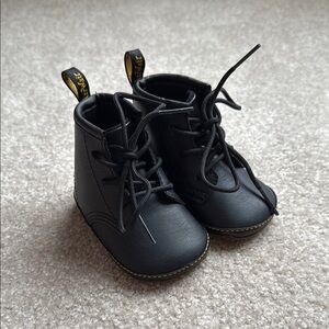 Dr. Martins Black Kids Shoes